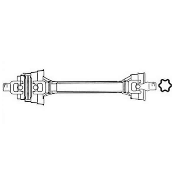 Aftermarket 84110105 Constant Velocity CV Driveline PTO Fits Case IH LBX332 Fits New Holland DRF30-1614 - main